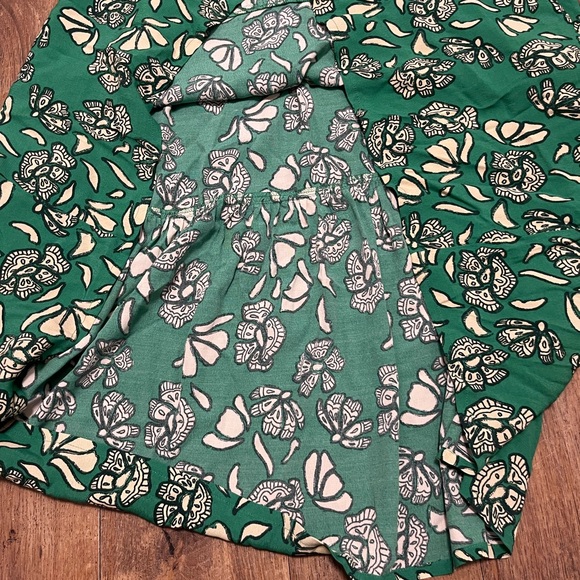ba&sh Green Floral Long Sleeve Dress size L - Picture 6 of 11